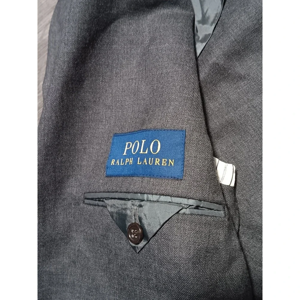 NWT Polo Ralph Lauren Men's Gray Traveler Unstructured Wool Suit Jacket Size 40L
